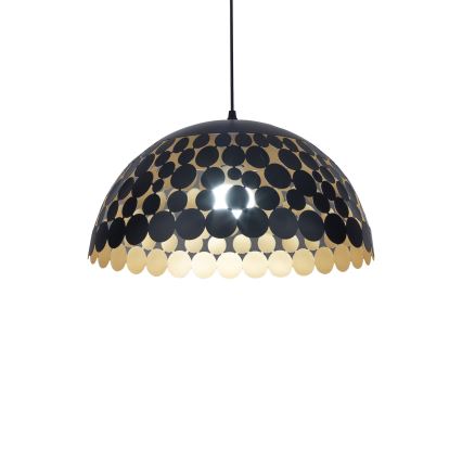 LED Lustra uz auklas LISA BLACK 1xE27/60W/230V