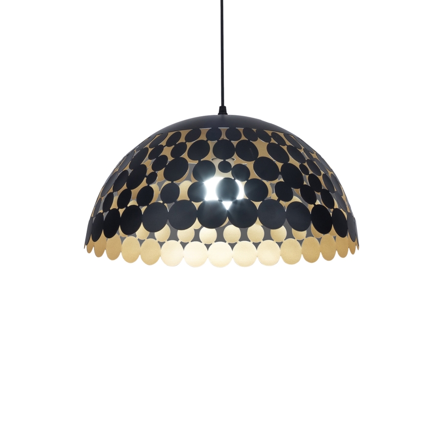 LED Lustra uz auklas LISA BLACK 1xE27/60W/230V