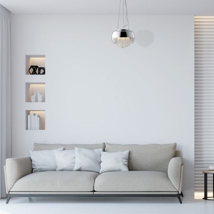 LED Lustra uz auklas LUNA 1xE14/40W/230V