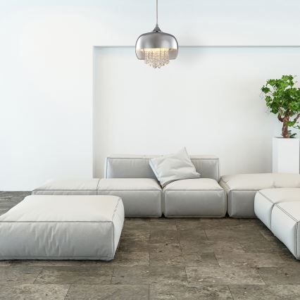 LED Lustra uz auklas LUNA 1xE14/40W/230V