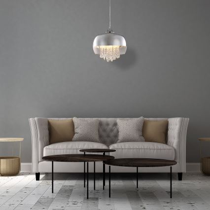 LED Lustra uz auklas LUNA 1xE14/40W/230V