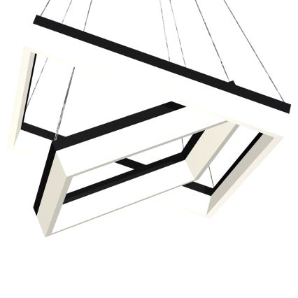 LED Lustra uz auklas NERO 2xLED/80W/230V