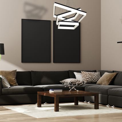 LED Lustra uz auklas NERO 3xLED/140W/230V