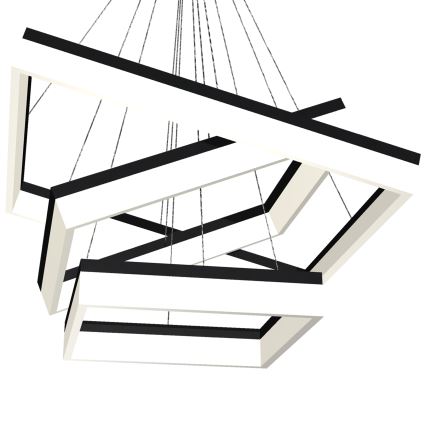 LED Lustra uz auklas NERO 3xLED/140W/230V