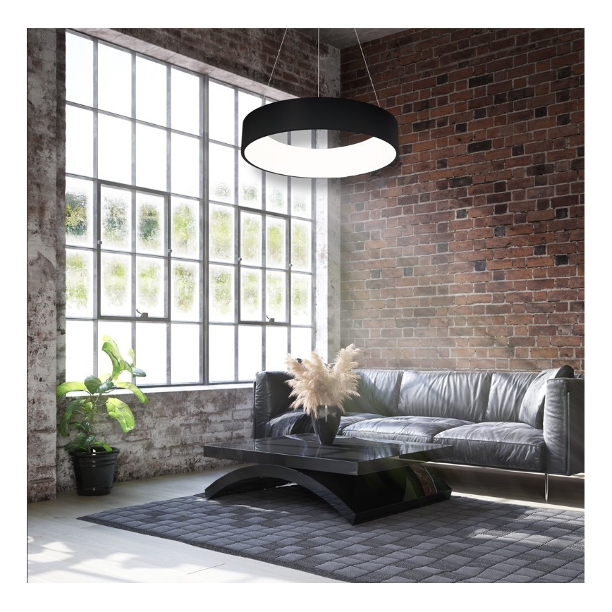 LED Lustra uz auklas OHIO BLACK LED/24W/230V