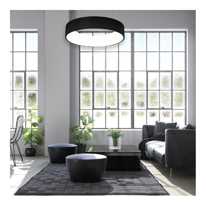 LED Lustra uz auklas OHIO BLACK LED/24W/230V