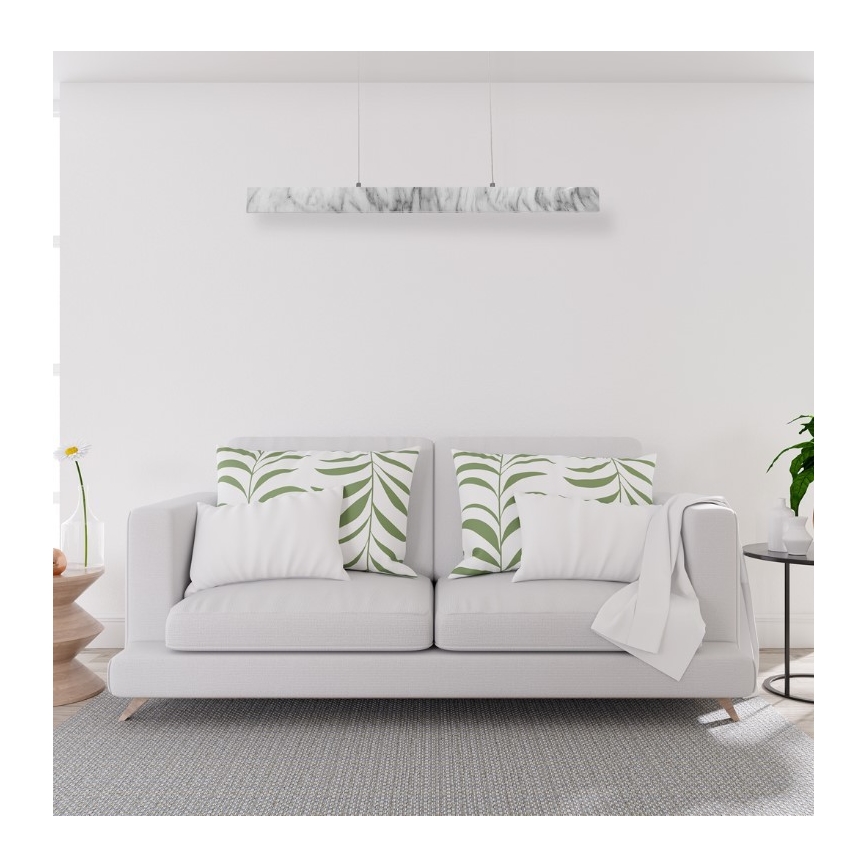 LED Lustra uz auklas PIERCE LED/18W/230V  balta/pelēka