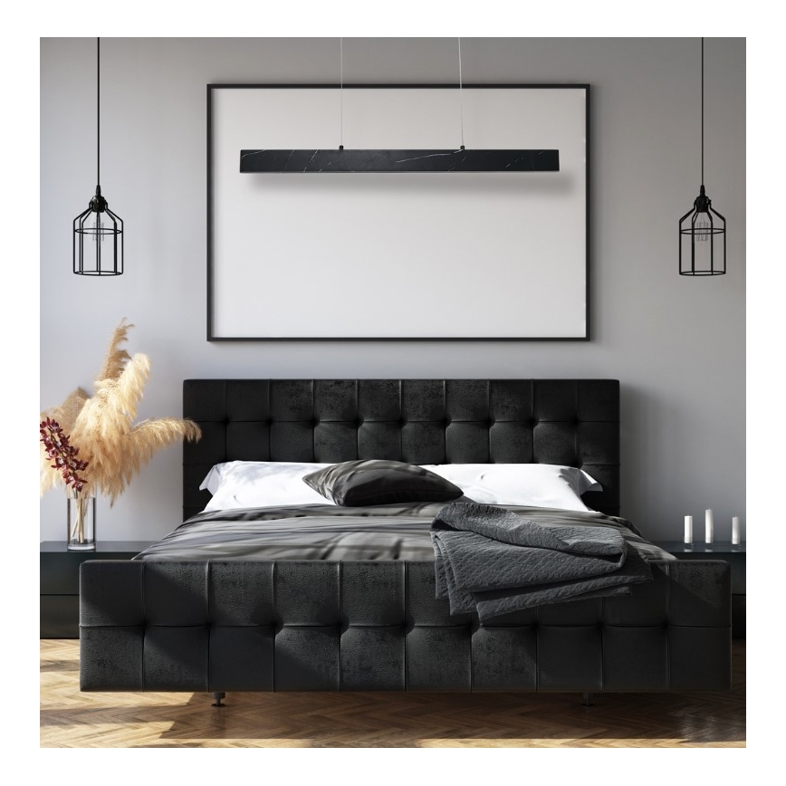 LED Lustra uz auklas PIERCE LED/18W/230V melna