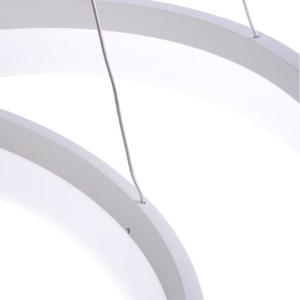 LED Lustra uz auklas RING ar tālvadības pulti LED/60W/230V