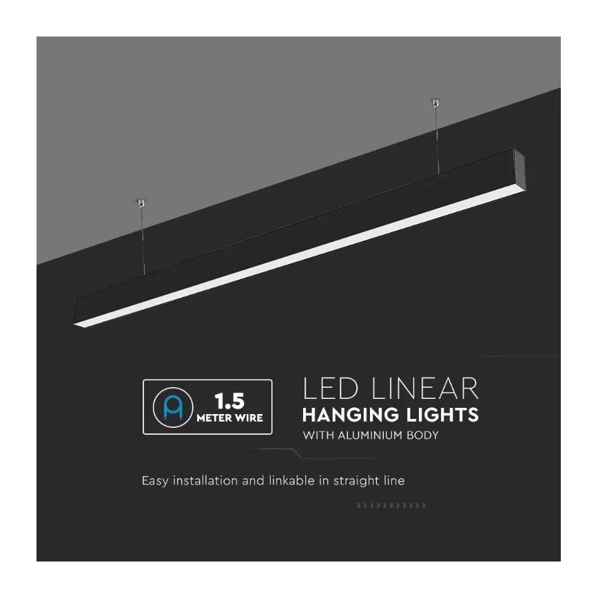 LED Lustra uz auklas SAMSUNG CHIP LED/40W/230V 3000K/4000K/6400K