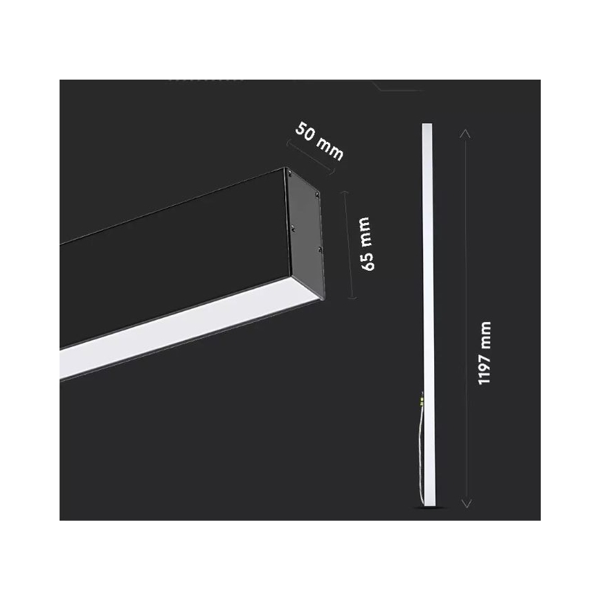 LED Lustra uz auklas SAMSUNG CHIP LED/40W/230V 3000K/4000K/6400K