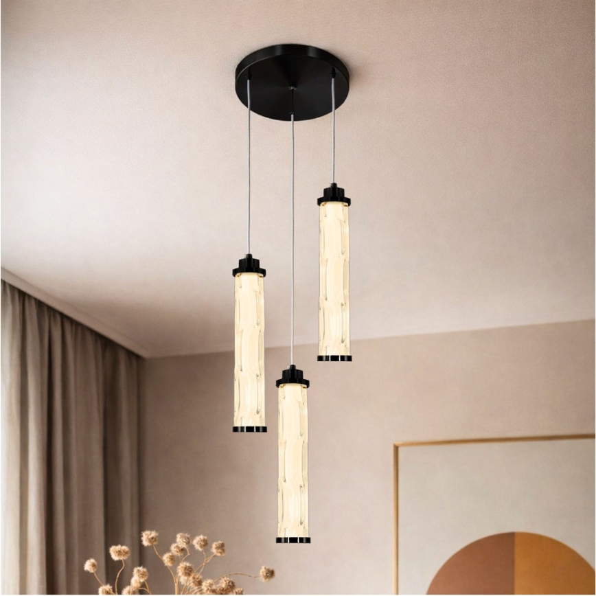 LED lustra uz kabeļa CORTE LED/25W/230V melna