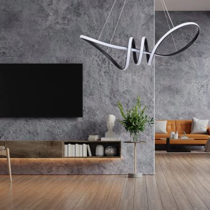 LED lustra uz kabeļa FLAVIA LED/44W/230V melna