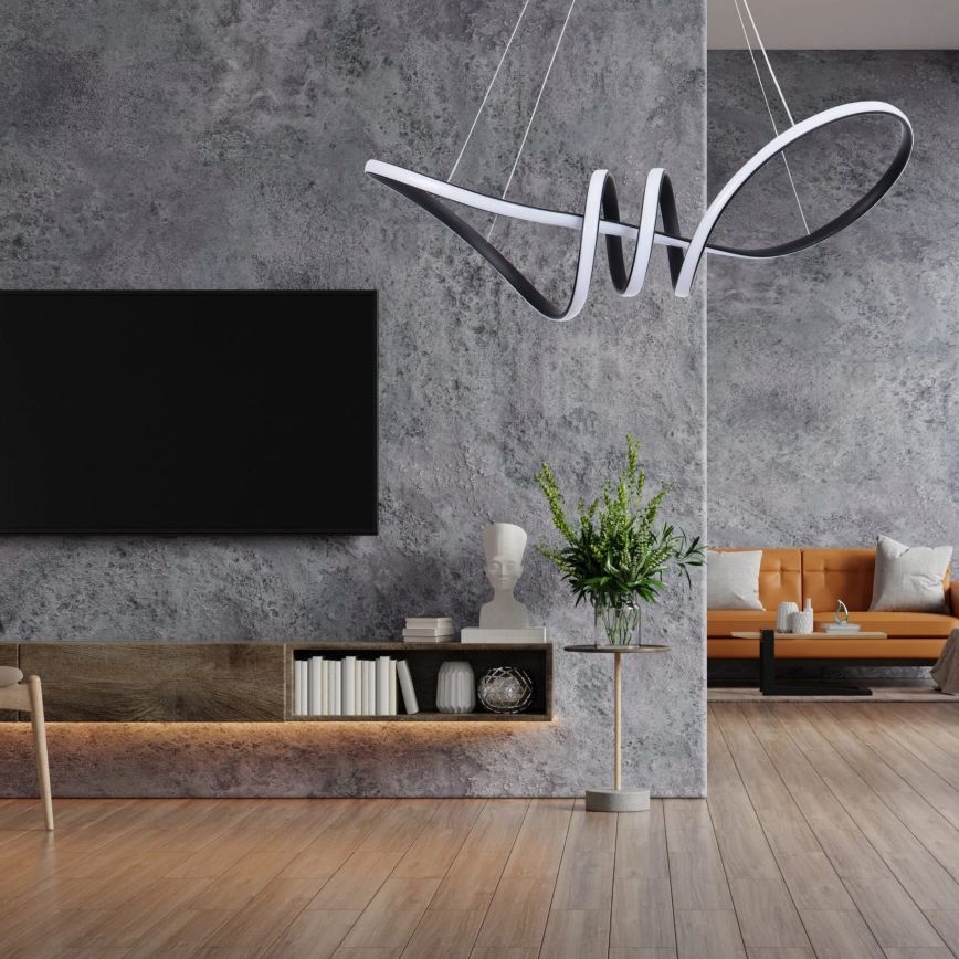 LED lustra uz kabeļa FLAVIA LED/44W/230V melna