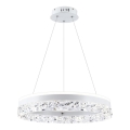 LED lustra uz kabeļa FROZI LED/32W/230V Ø 50 cm balta