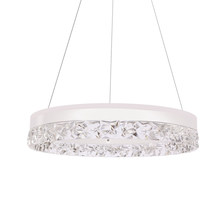LED lustra uz kabeļa FROZI LED/32W/230V Ø 50 cm balta