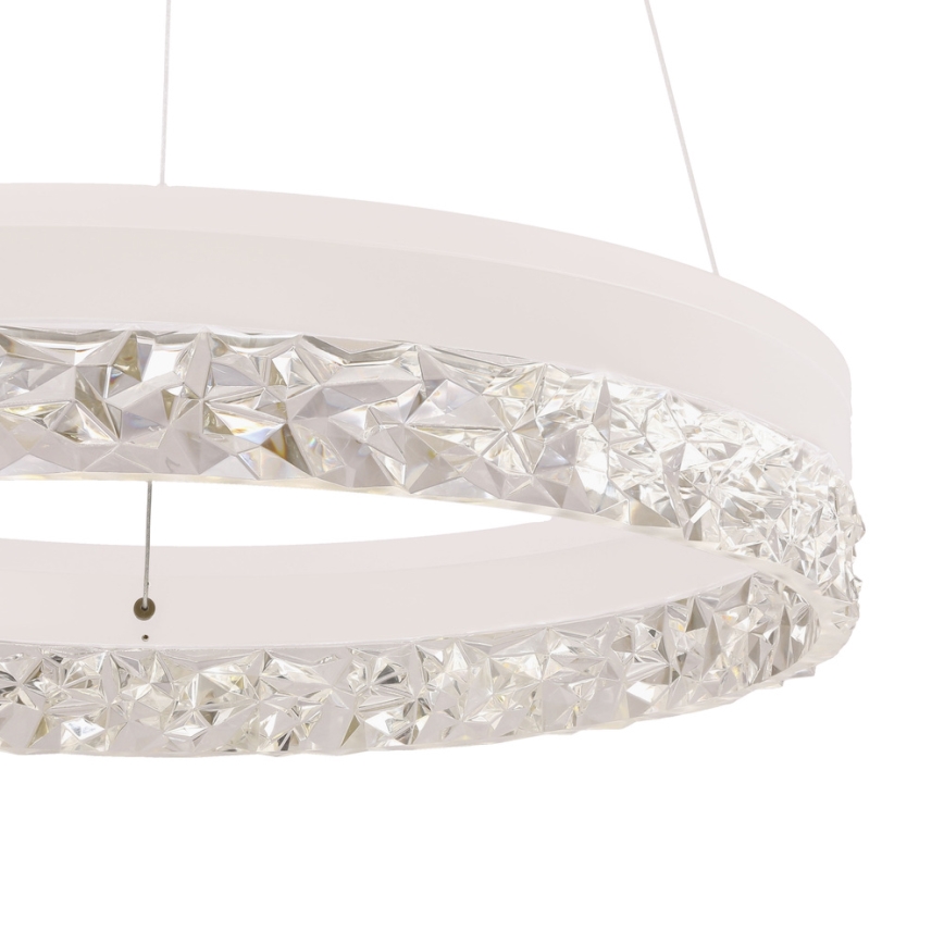 LED lustra uz kabeļa FROZI LED/32W/230V Ø 50 cm balta