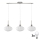 LED lustra uz kabeļa HARMA 3xE27/60W/230V matēts hroms/balts
