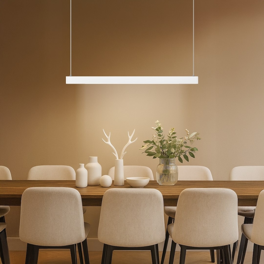 LED lustra uz kabeļa LINEA LED/36W/230V 3000/4000/5700K CRI 90 balta