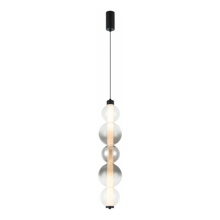 LED lustra uz kabeļa LUMMI LED/19W/230V melna/dūmota