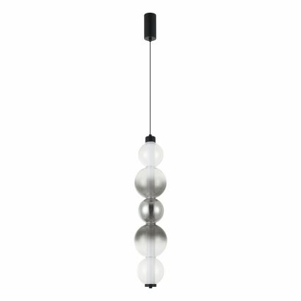 LED lustra uz kabeļa LUMMI LED/19W/230V melna/dūmota