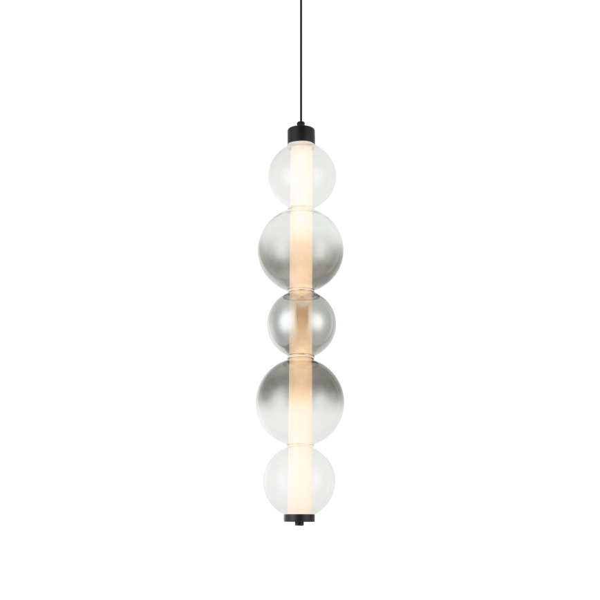 LED lustra uz kabeļa LUMMI LED/19W/230V melna/dūmota