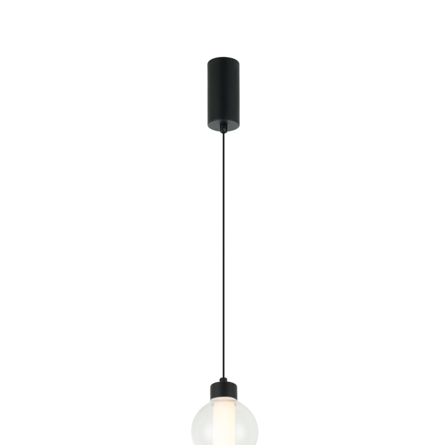 LED lustra uz kabeļa LUMMI LED/19W/230V melna/dūmota