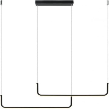 LED lustra uz kabeļa MALAWI 2xLED/20W/230V 3000/4000/6000K melna