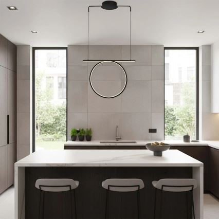 LED lustra uz kabeļa ODETTA LED/30W/230V 4000K melna