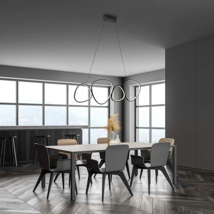 LED lustra uz kabeļa PETRA LED/48W/230V 4000K melna