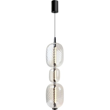 LED lustra uz kabeļa PLAYA LED/12W/230V melna