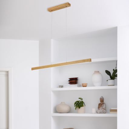 LED lustra uz kabeļa VERDE LED/18W/230V 3000K 106 cm ozols