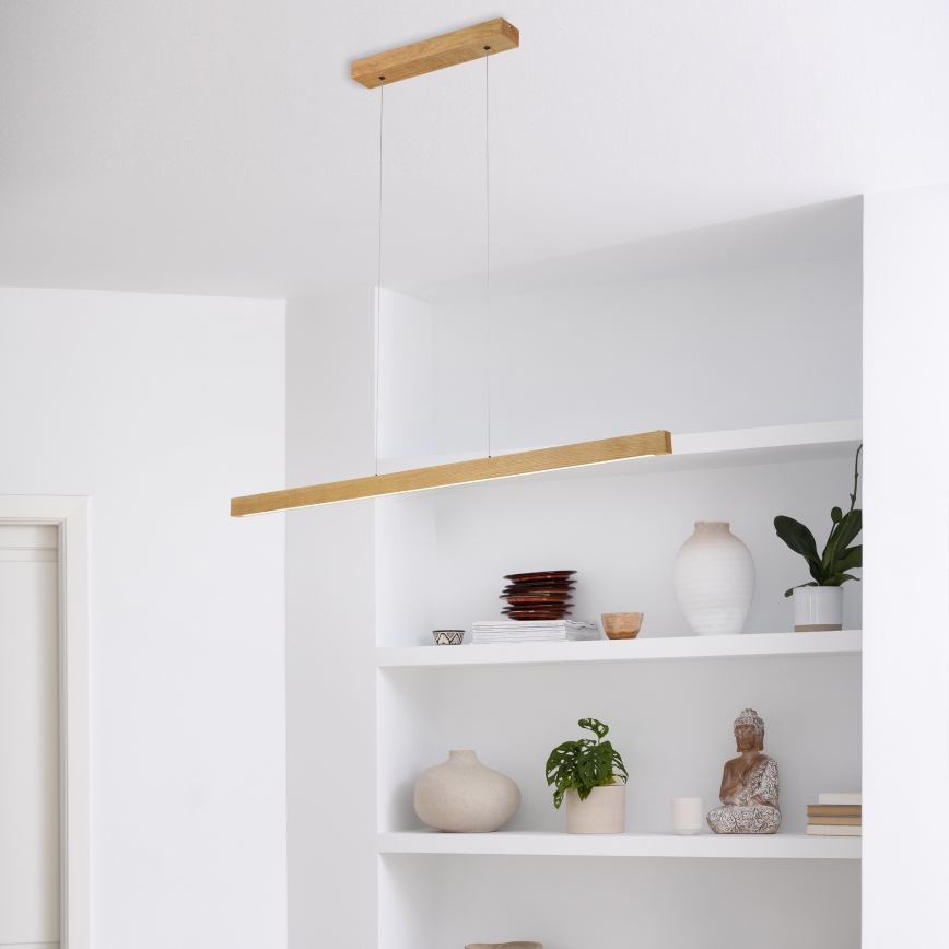 LED lustra uz kabeļa VERDE LED/18W/230V 3000K 106 cm ozols