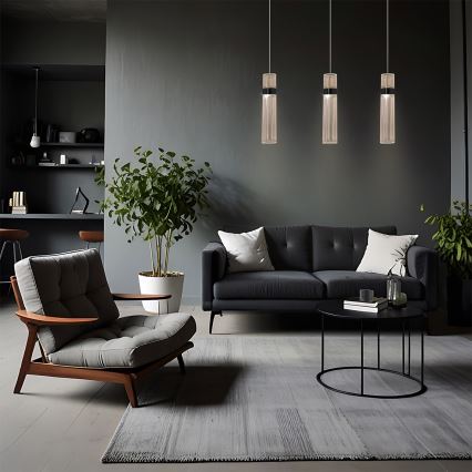 LED lustra uz stieples AMBIENTE LED/6W/230V 3000/4000/6000K zelta