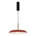 LED lustra uz stieples NUDO LED/11W/230V 3000/4000/6000K sarkana