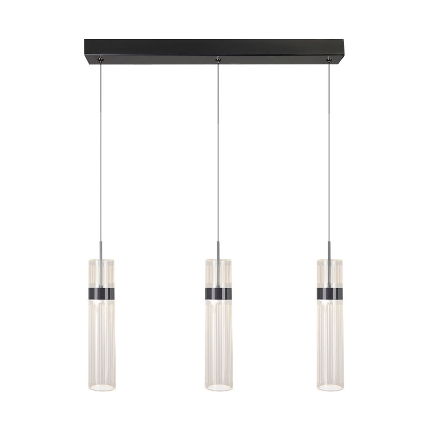 LED lustra uz troses AMBIENTE 3xLED/6W/230V 3000/4000/6000K melna