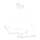 LED lustra uz troses ARTISAN LED/36W/230V 4000K balta