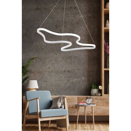 LED lustra uz troses ARTISAN LED/36W/230V 4000K balta