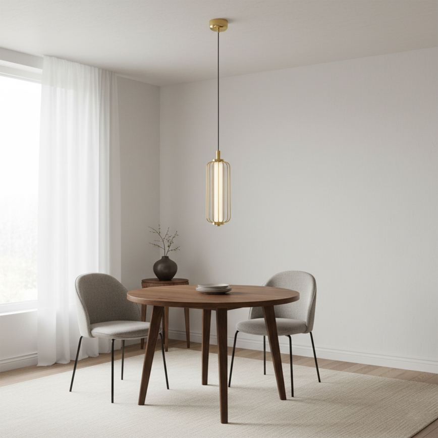 LED lustra uz troses BONNIE LED/15W/230V 3000K zelta