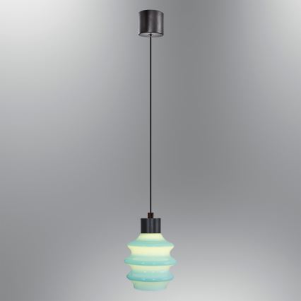 LED lustra uz troses CACTUS LED/3W/230V 3000K melna/zila