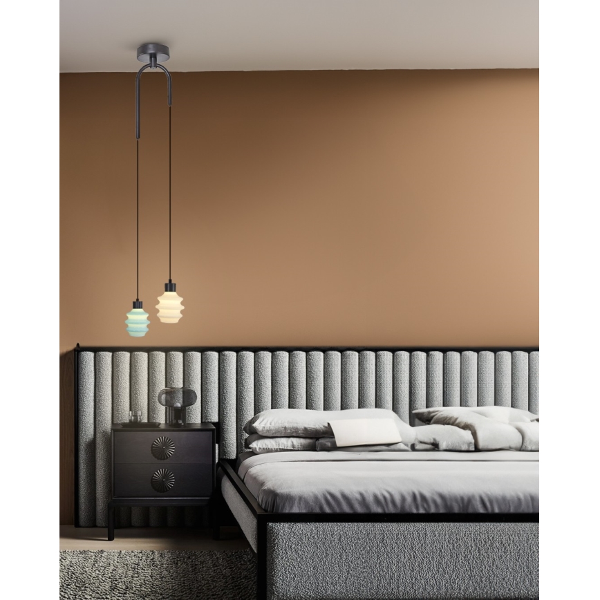 LED lustra uz troses CACTUS LED/6W/230V 3000K zaļa/balta