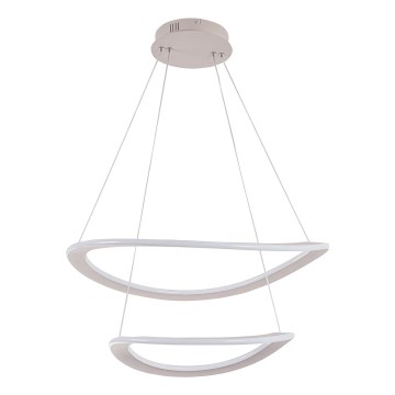 LED lustra uz troses CASHMERE LED/75W/230V Ø 59,5 balta