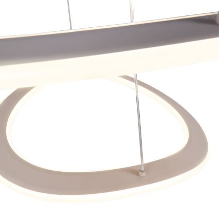 LED lustra uz troses CASHMERE LED/75W/230V Ø 59,5 balta