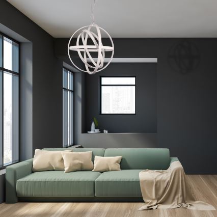 LED lustra uz troses COPERNICUS LED/260W/230V balta