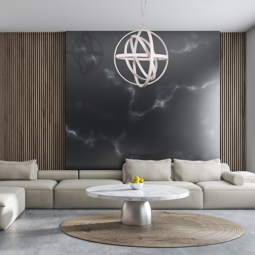 LED lustra uz troses COPERNICUS LED/260W/230V balta