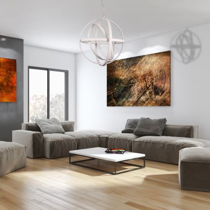 LED lustra uz troses COPERNICUS LED/260W/230V balta