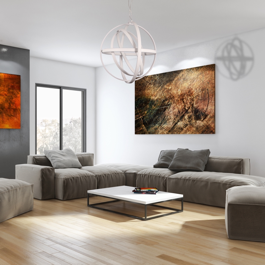 LED lustra uz troses COPERNICUS LED/260W/230V balta