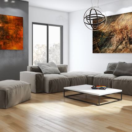 LED lustra uz troses COPERNICUS LED/260W/230V melna