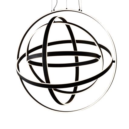 LED lustra uz troses COPERNICUS LED/260W/230V melna