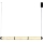 LED lustra uz troses CORTE LED/25W/230V melna